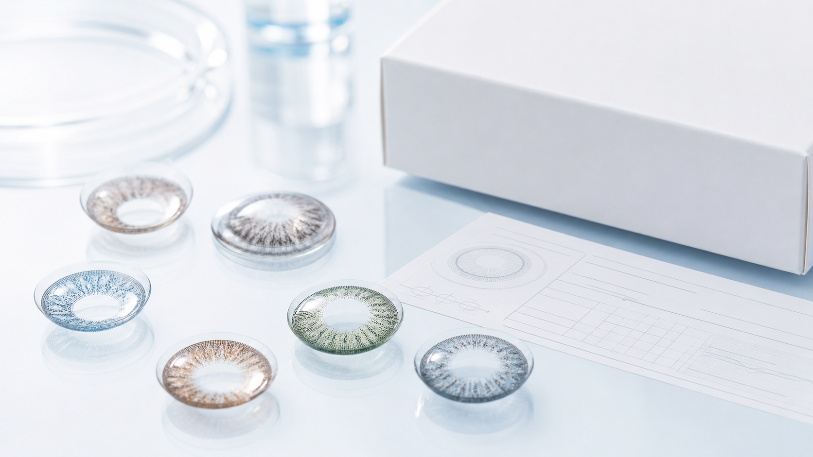 彩色隐形眼镜 OEM ODM 定制产品研发与样品