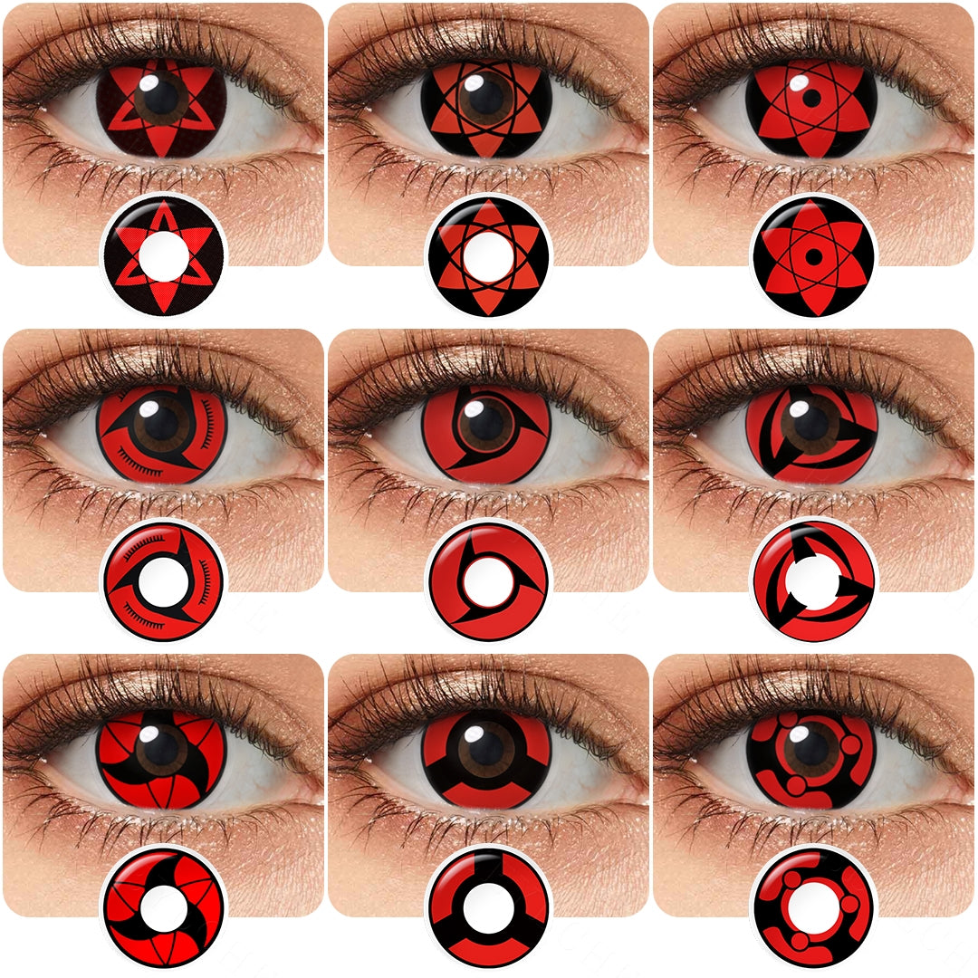 Anime Sharingan 艺术隐形眼镜产品图 2