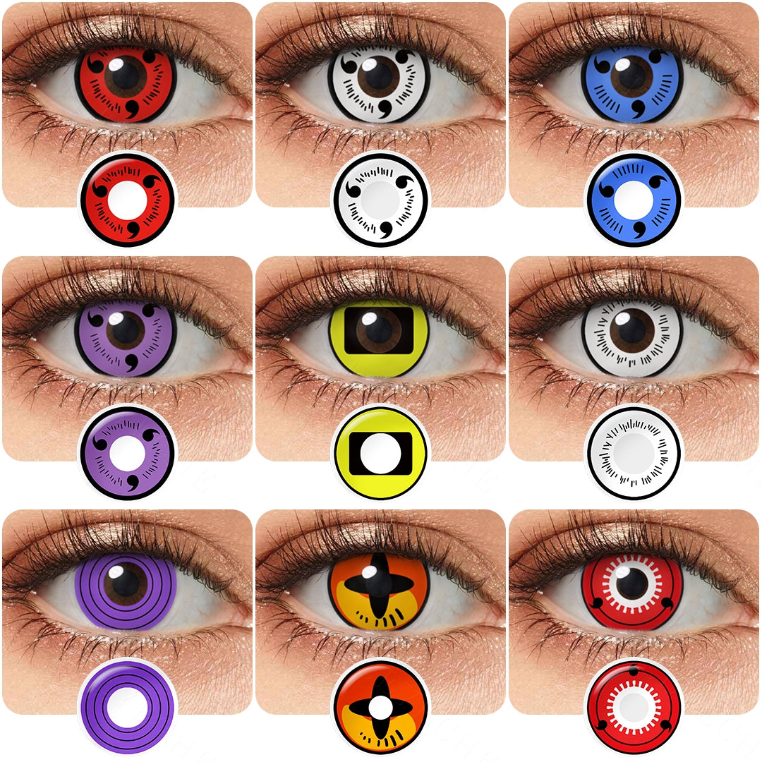 Anime Sharingan 艺术隐形眼镜产品图 4