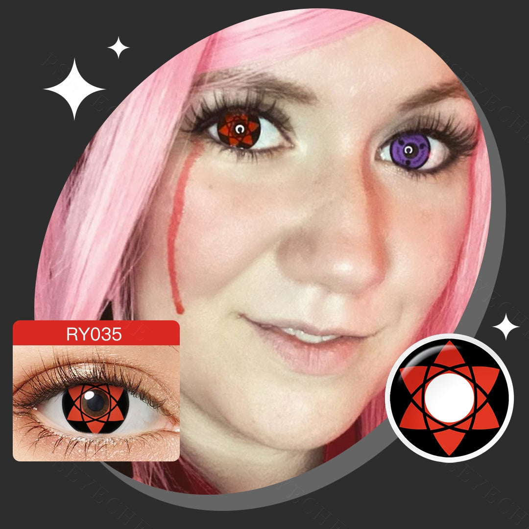 Anime Sharingan 艺术隐形眼镜产品图 6