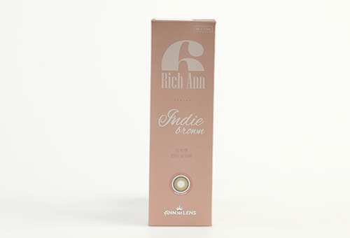 Rich Ann Indie (BROWN, GRAY) 隐形眼镜产品案例