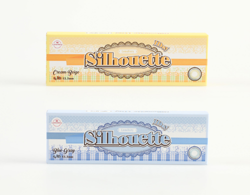 Silhouette 1Day (CREAM BEIGE, BLUE GRAY) 隐形眼镜产品案例