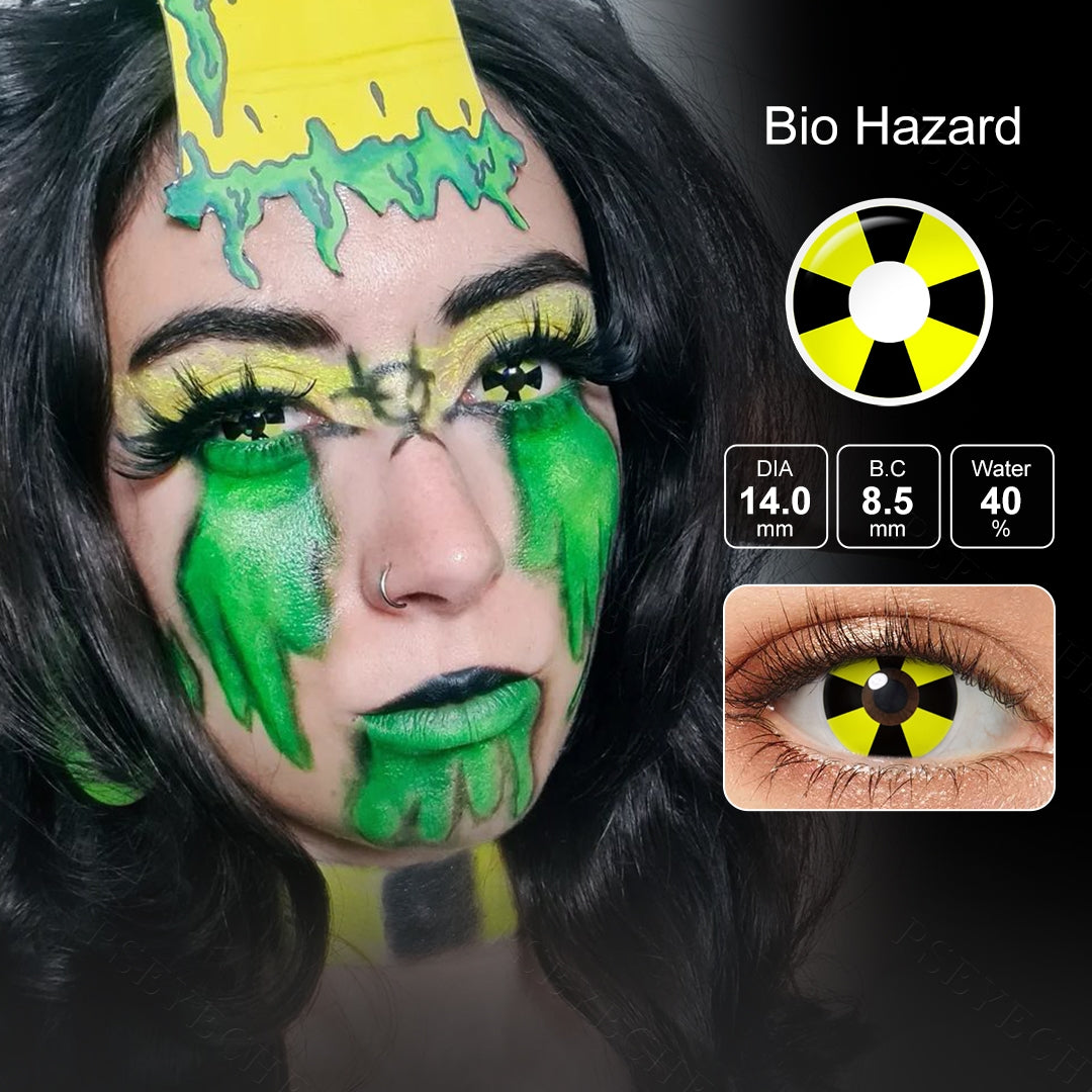 Red White BioHazard 艺术隐形眼镜产品图 6